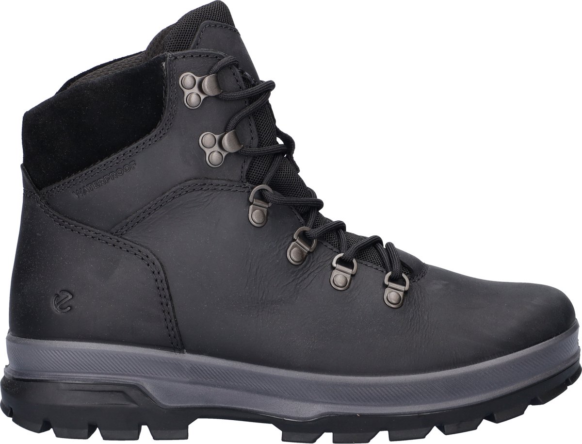Ecco Rugged Track heren veterboot - Zwart - Maat 45