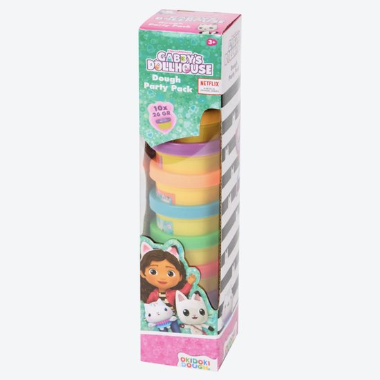 Gabby's Dollhouse Klei Pakket - 10 Stuks Mini Klei Potjes - 10 x 26 gram - Hoge Kwaliteit - Play Dough - Cadeau voor Jongens en Meisjes - Klei / Knutselen / Kleien - Speel Klei - Knutselset - Cadeau Pakket - 10 Stuks Klei - Creatief Speelgoed