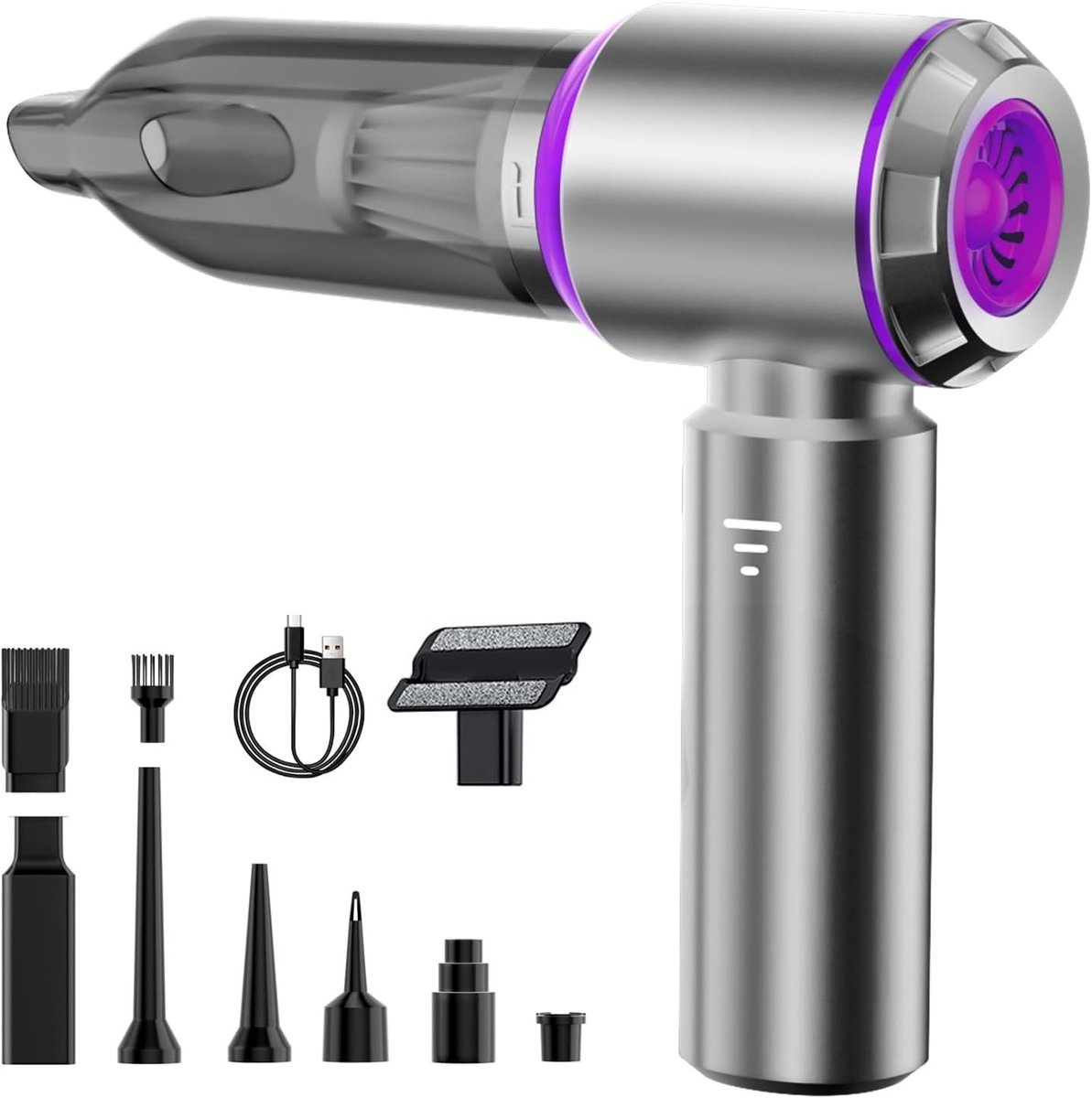 Auto Stofzuiger Snoerloos - Zuigen/Blazen - 3u Snelladen -