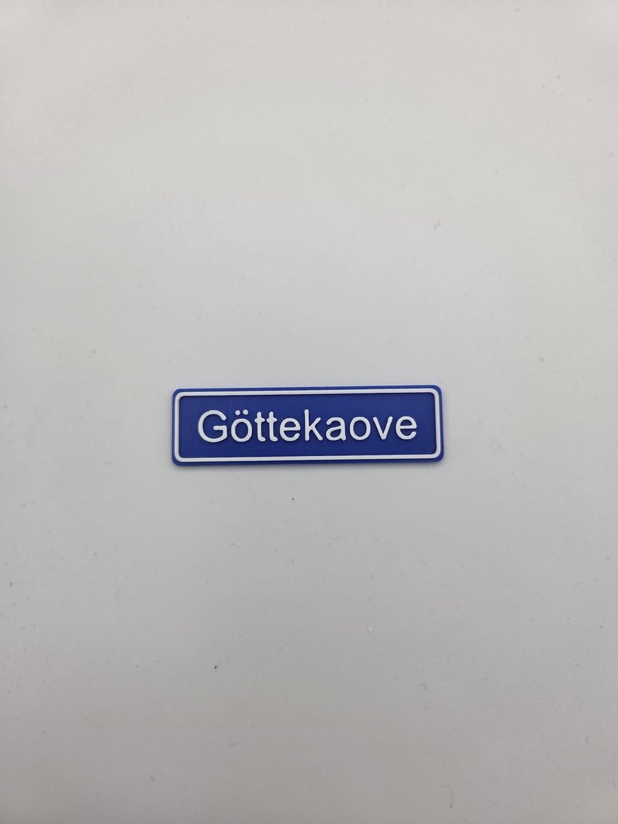 3D plaatsnaam speldje Göttekaove