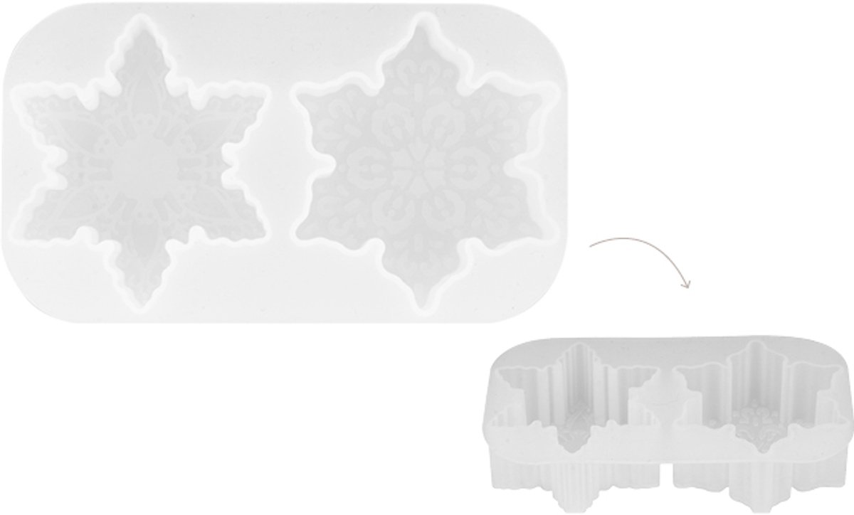 Sneeuwvklok siliconen mal - Artemio