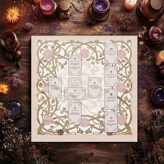 Bedel tarotkaart oog wit goud - Sieraden maken