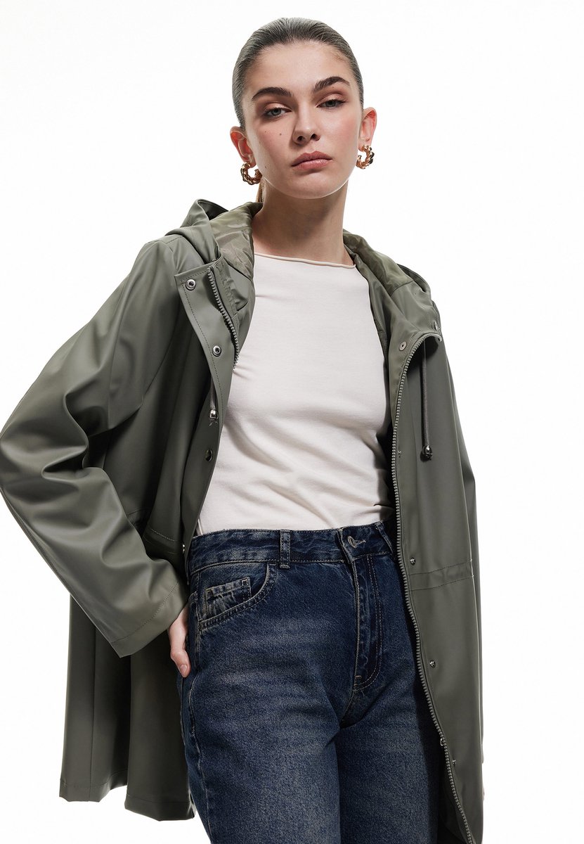 Normaal Drukknoop gedetailleerd Trenchcoat