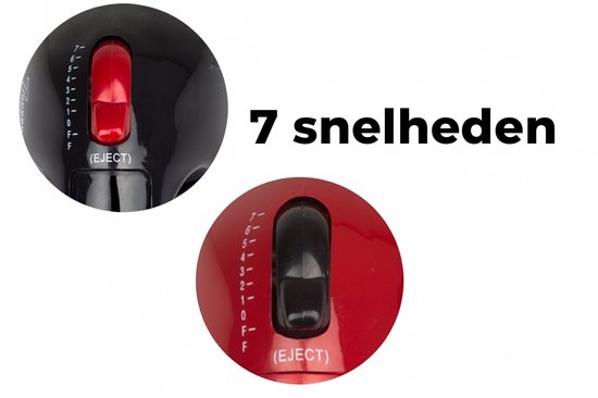 Floria Handmixer ZLN7567 - 150W - 7 Snelheden - Inclusief Gardes & Deeghaken - Zwart van Floria — afbeelding 3