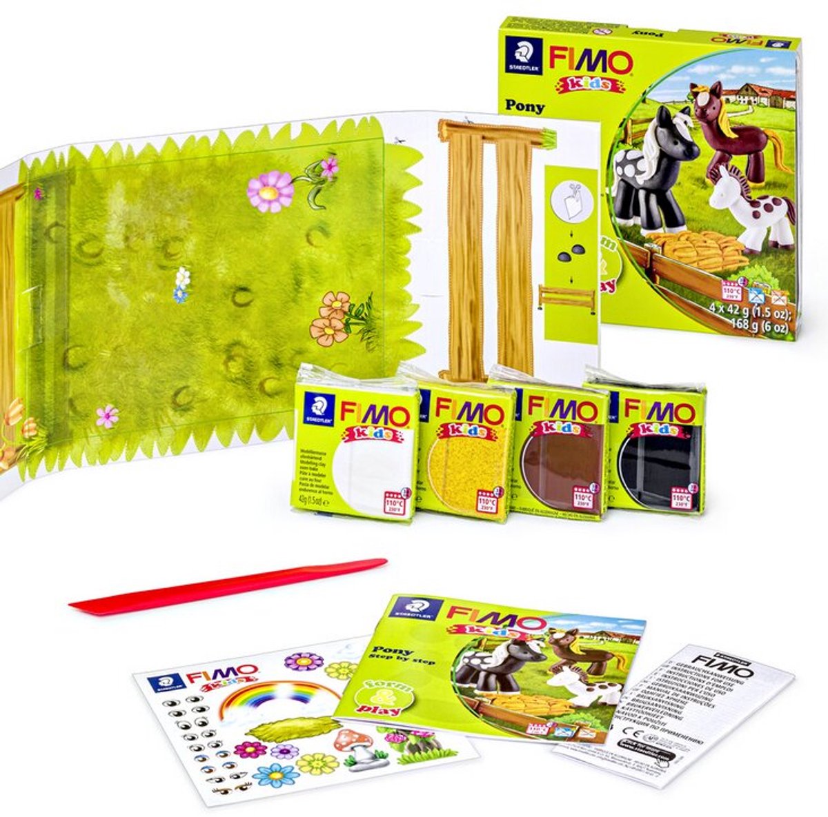 FIMO kids 8034 - ovenhardende boetseerklei - Form&Play set "Pony" — afbeelding 8