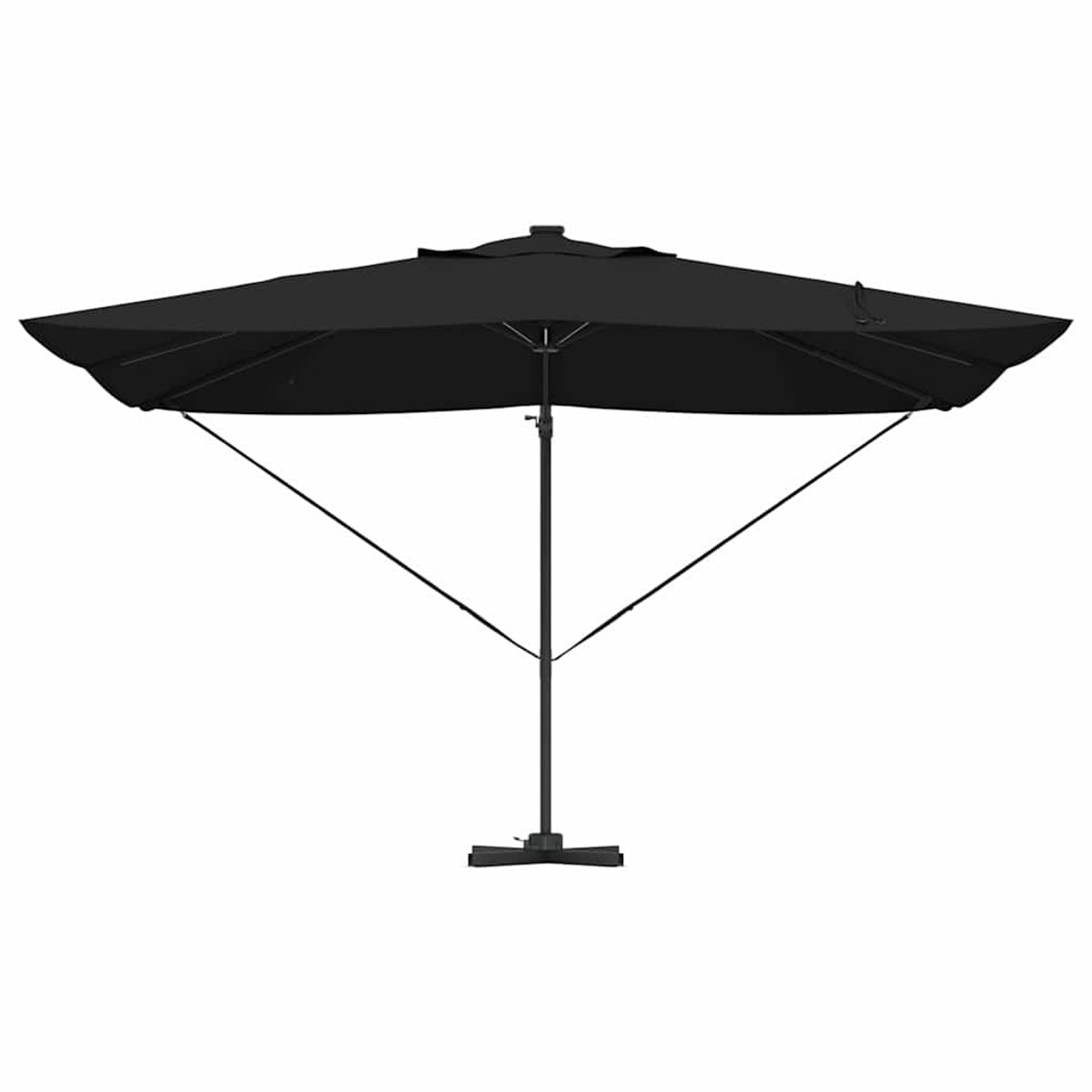 vidaXL - Parasol - Zwart - 352 - x - 251 - x - 265 - cm - Polyester - en - Aluminium