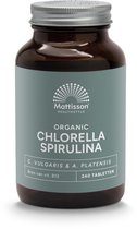 Mattisson - Biologische Spirulina Chlorella Tabletten 500mg - Vegan & Biologisch - 240 Tabletten