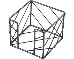 Sticky Note Organiser - Opbergrek - opbergrek metaal - Creatieve opengewerkte notitiebox - Bureau-opbergaccessoires - Post-it-houder - zwart