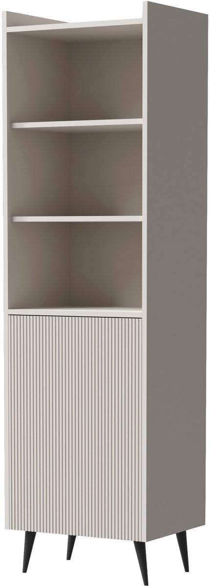 AZ Home Vitrinekast ADEMO 1 52cm Kasjmier 52x180x41cm Moderne Vitrinekast