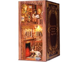 CuteBee Book Nook - Modelbouw - Houten 3D Puzzel - DIY Bouwpakket Volwassenen en Volwassenen - Boekensteun - Boekenhouder - Eternal Bookstore