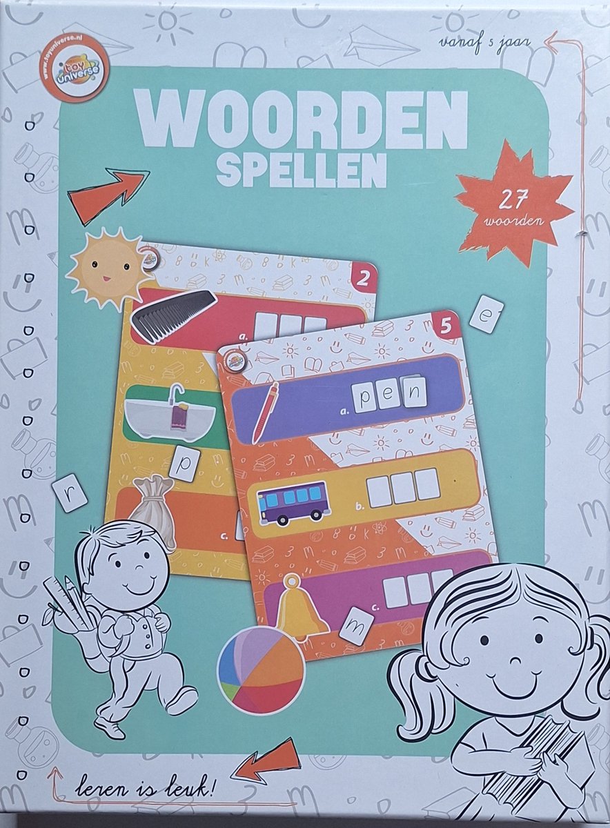 Woorden Spellen vanaf 5 jaar. Leren is leuk.