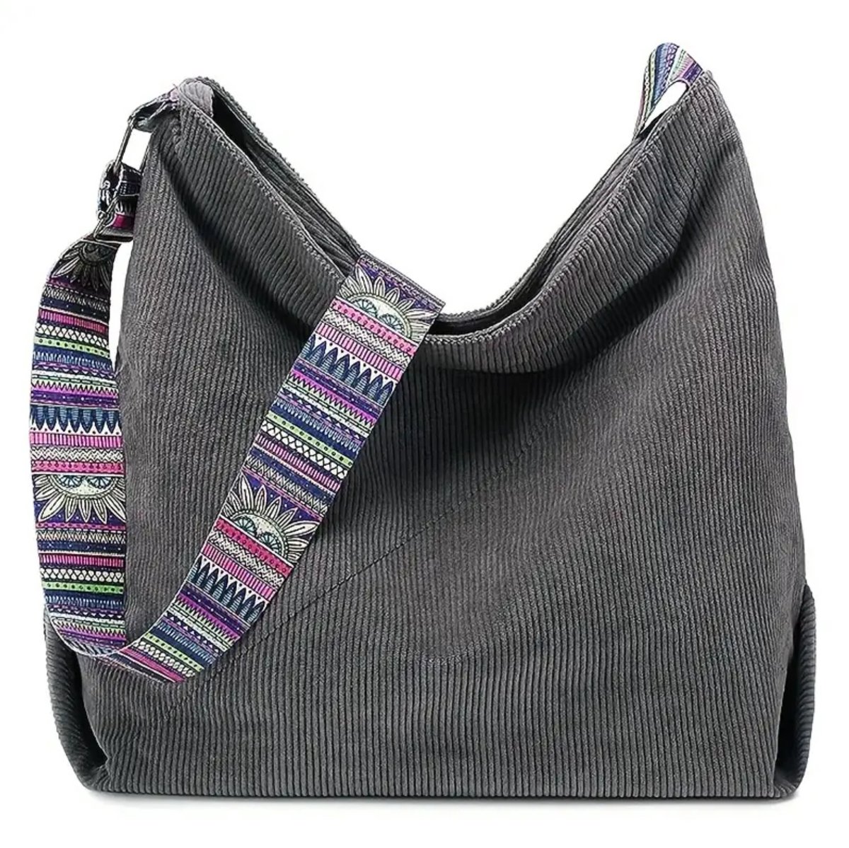 Luxamore Dames Tas – Grijze Schoudertas & Crossbody Handtas – Compact, Elegant & Praktisch – Verstelbare Riem – Voor Dagelijks Gebruik & Reizen