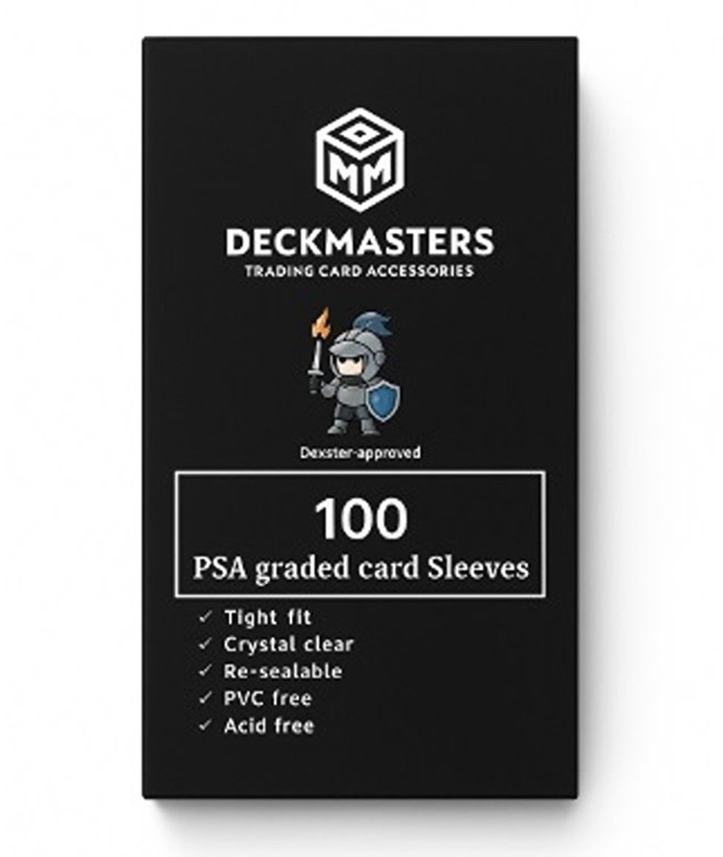 Deckmasters - Graded card sleeves - geschikt voor o.a. PSA, CGC, Global grading - 100 stuks - hersluitbaar