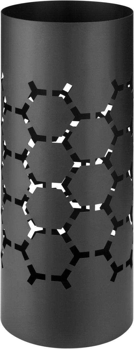 VDD Paraplubak - Parapluhouder - Paraplubak zwart - Paraplubakken - Paraplubak zwart metaal - Paraplubak metaal - Paraplu bak - aluminium - modern - praktisch Zwart rond