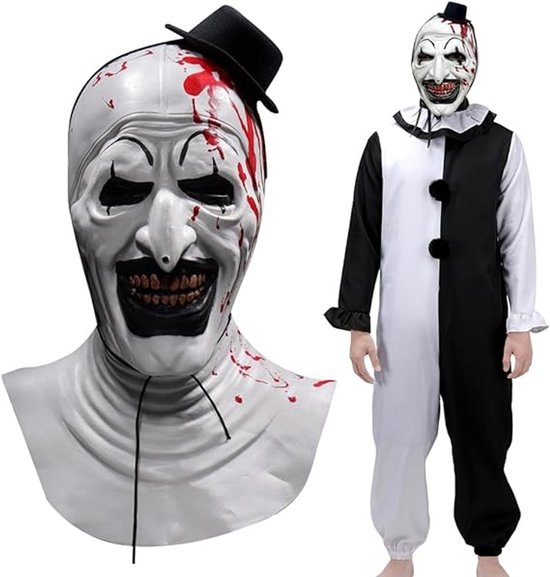 Halloween decoratie-halloween masker-1 stuks enge maskers-Clown Terrorist Masker - Halloweenkostuums niet inbegrepen - Horror Feest Decoratie Accessoire - 32x26x45cm