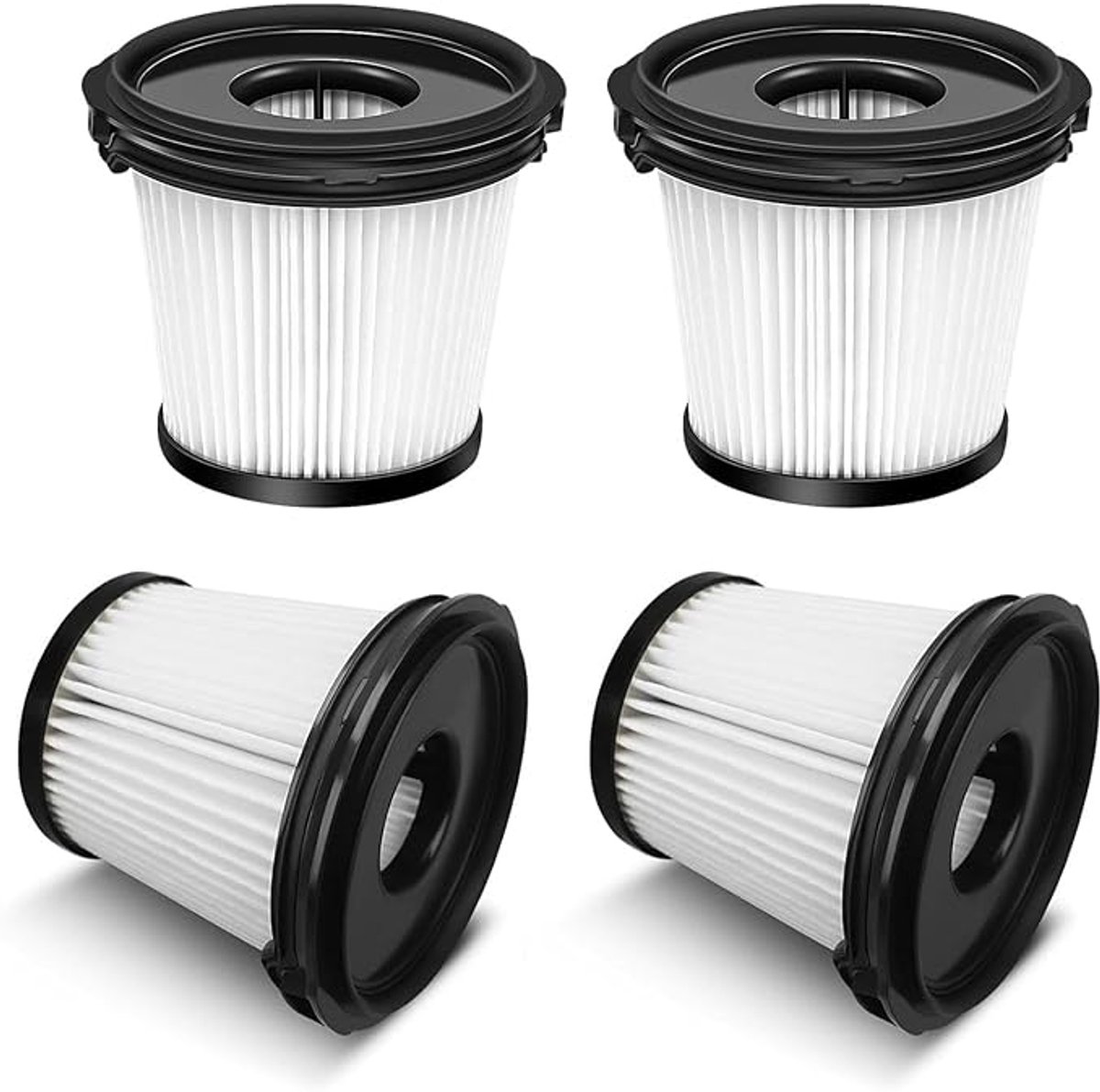 4-pack vervangende filters geschikt voor Shark Detect Pro draadloze stofzuigers IW3611DE, IW3612EU, IW1611DE, BU3521EU, BU1120EU, wasbaar en herbruikbaar voor filters, stofbakken en onzuiverheden