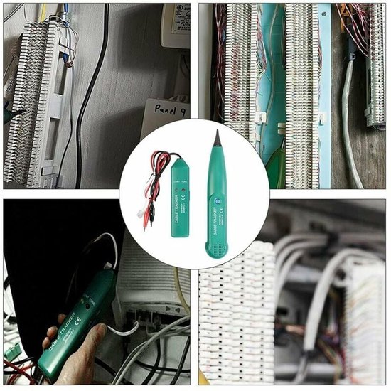 Elektrische kabelzoeker, elektrische kabeldetector, kabelzoeker, multifunctionele circuittesters, telefoonkabeltester voor het vinden van leidingen