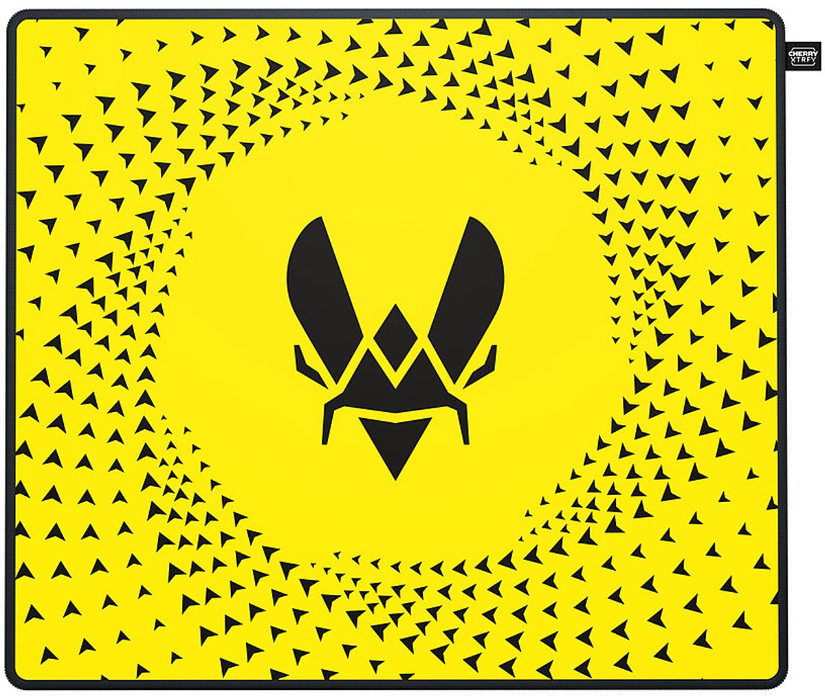 CHERRY XTRFY GP5 Vitality Yellow Game-muismat Zwart, Geel