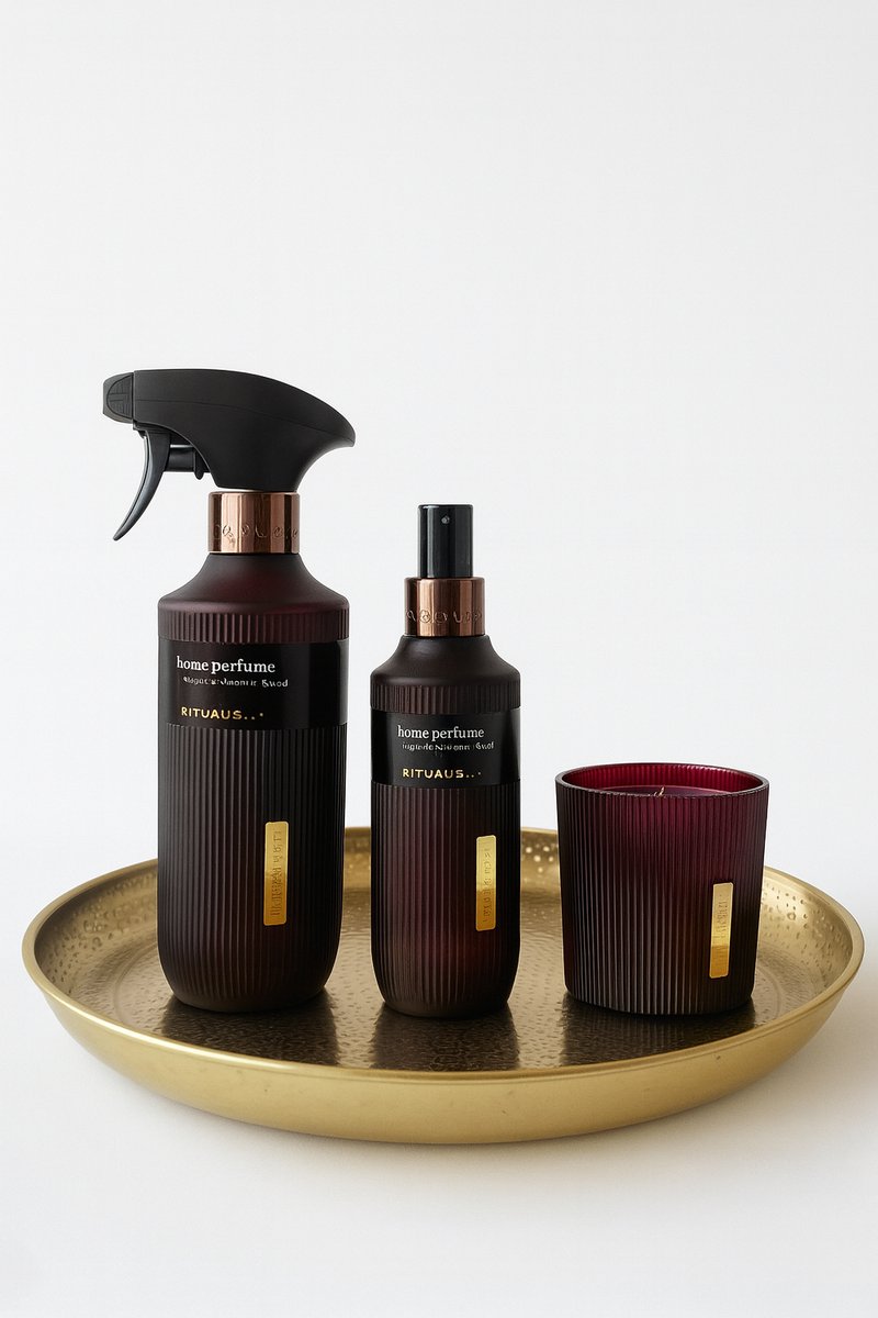 Rituals - Ayurveda - Luxury Set - Huisparfum 400 ml + Kaars 140 gram + Huisparfum 200 ml