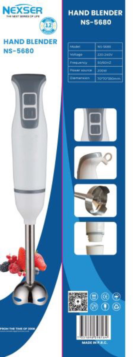 Staafmixer 200W Hand Blender RVS Staaf thumbnail 3
