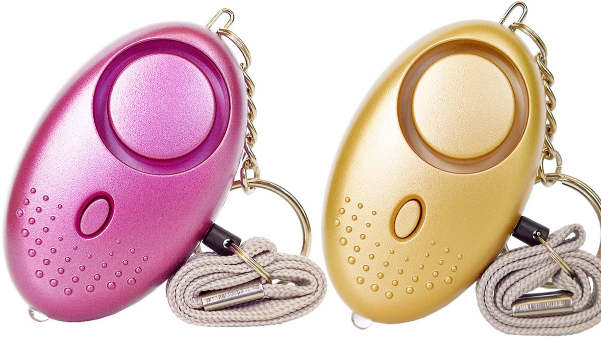 2 Stuks Persoonlijke Alarmen - Persoonlijke Alarmknop - Beveiliging Alarm - 130 DB Geluid - Zelfverdediging - Veiligheid Alarm - Persoonlijke Alarmen