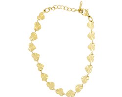 foto van Zusss Armband Met Structuur Hartjes Goud