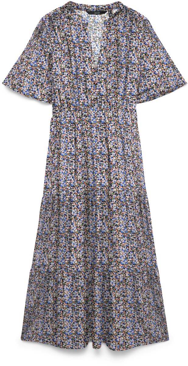 VERO MODA - VMEASY JOY S/S V-NECK 7/8 DRESS WVN - Dames - Maxi jurken