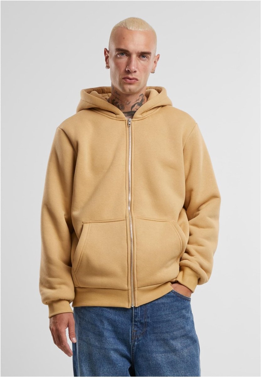Urban Classics Bonded Sherpa Vest met capuchon S Beige