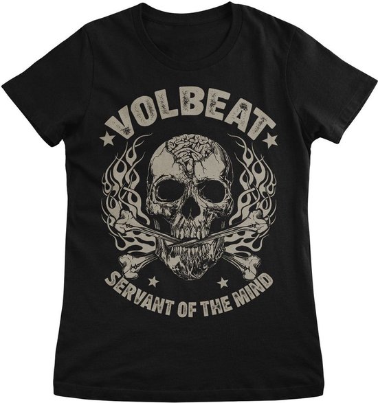 Volbeat Damen T-Shirt Skull & Crossbones Girly Tee WMX-5-VB006-H34-3 Black-XXL