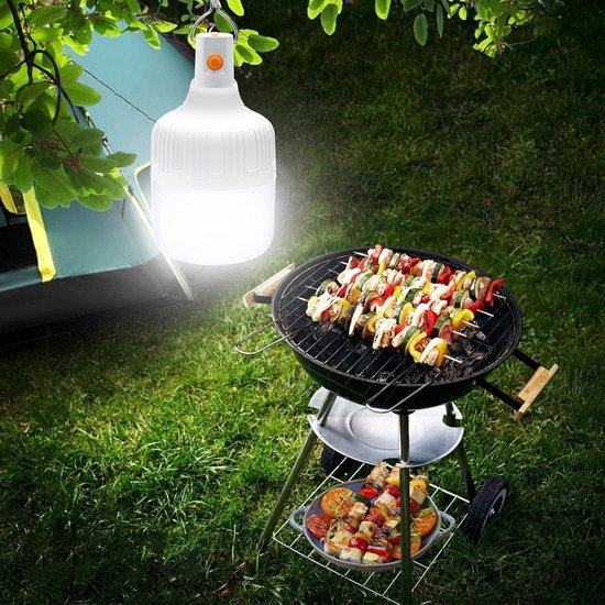 kampeerlantaarn - Stroomuitval noodverlichting - 2 stuks - Bulb USB lantaarn - 360 graden verlichting - Aanraakschakelaar - 3 modi - 20w - Geen aansluiting nodig - Noodgeval door stroomuitval - Huis en Buiten - Oplaadweergavevermogen van Filosilent — afbeelding 5