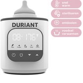Alecto BW700TWIN - Dubbele Digitale Flessenwarmer 500W Voor Opwarmen Steriliseren En Ontdooien Verwarm 2 Flesjes Tegelijkertijd Inclusief Stoomkap Wit