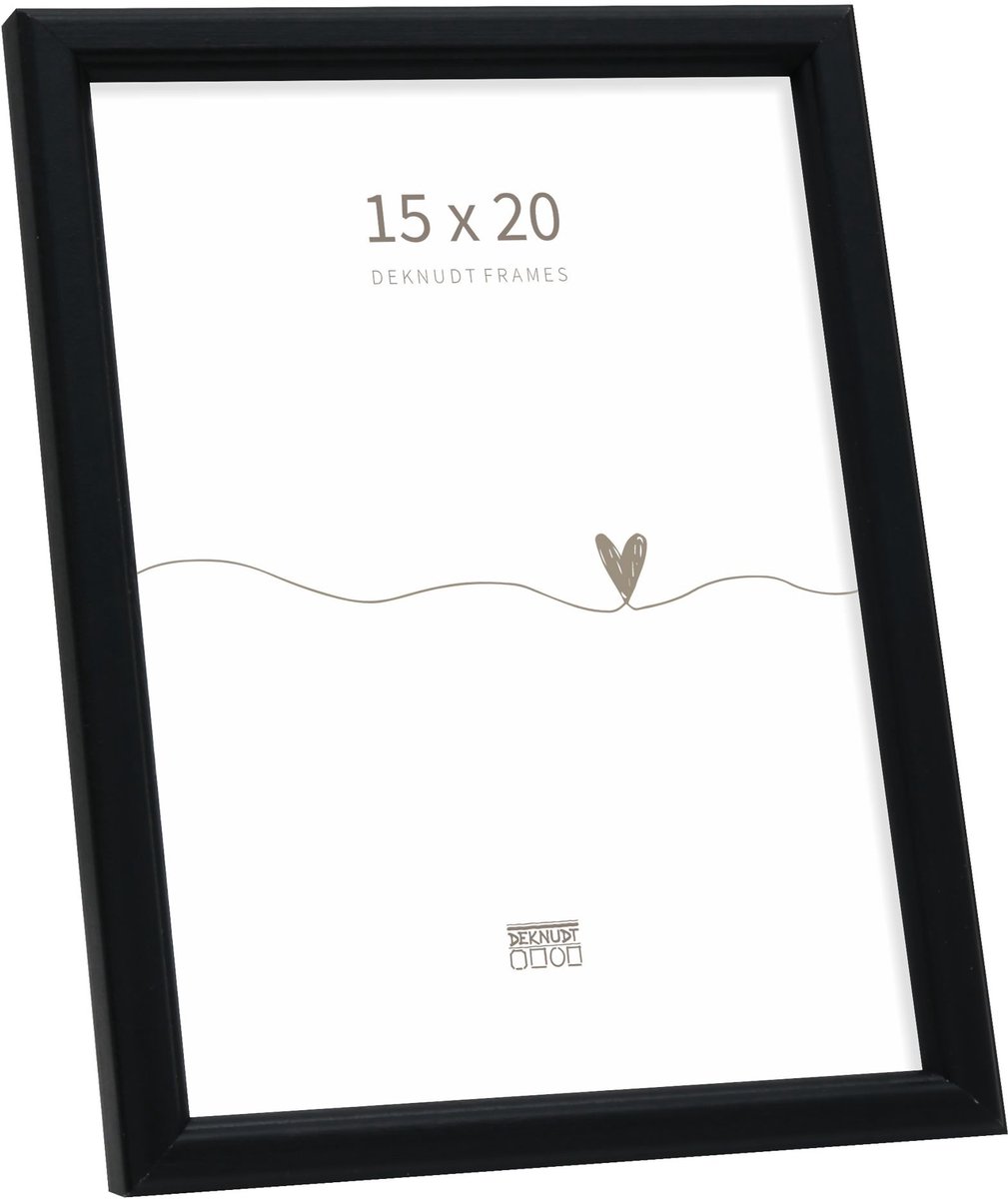 Deknudt Frames fotolijst S236K2 - zwart hout - voor foto: 15x20 cm