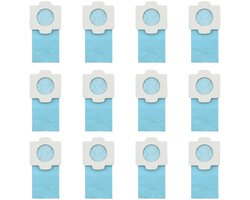 Geschikt voor Stofzuigerzak, Makita, DCL182, DCL285, CL107, CL072, CL102, BCL142, BCL182 stofzuigers, 194566-1 198744-5 198745-3 vervangende stofzuigeraccessoires (12 stuks)