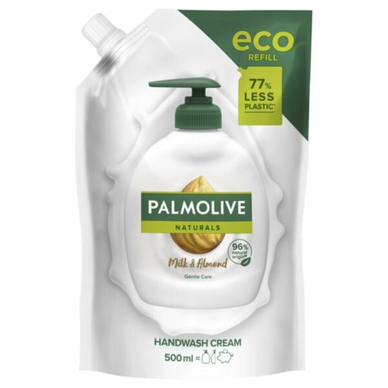 Palmolive - Handzeep Navulling Doypack Naturals Almond Milk - 12 x 500 ml - Voordeelverpakking