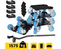 Moeve Meubelroller - Stevige Meubeltransporter - 15 delige Transporthulp - Draagvermogen 1575kg - Transportroller - Meubelhondje - Meubelverplaatser