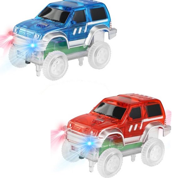 Magna Minds - Magnetisch Speelgoed - Uitbreidingsset - Racebaan auto's - 2 stuks - Magnetic Tiles - Constructie speelgoed - Magnetische tegels - Montessori speelgoed - Magnetic toys - Magnetische bouwstenen - Speelgoed Kinderen