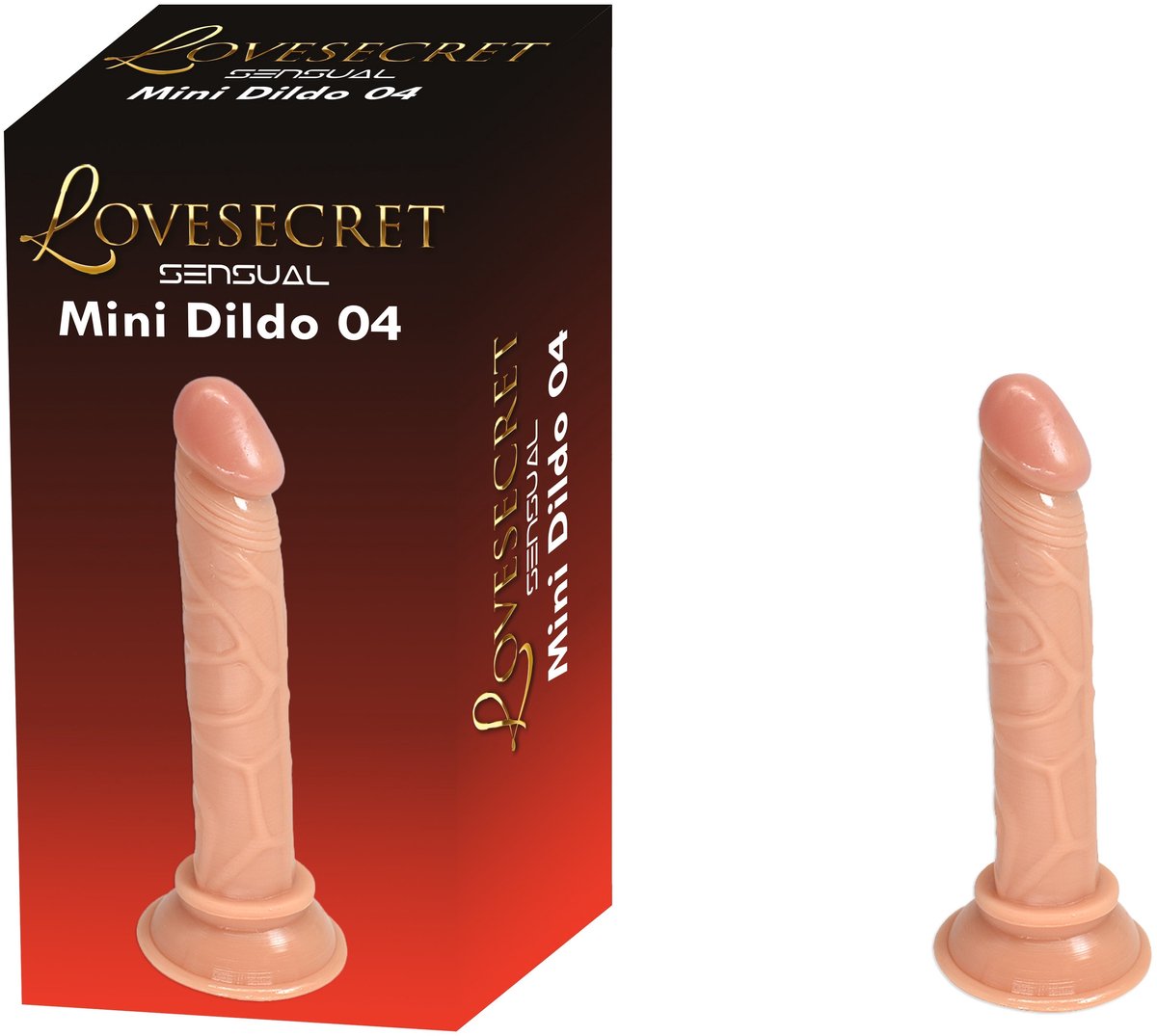 Lovesecret Sensual – LS33 – Mini Dildo 04 Flesh – Realistische Mini Dildo met Zuignap