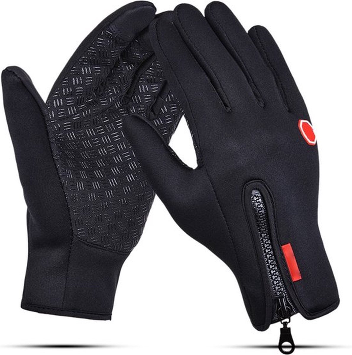 WVspecials Handschoenen maat M Deluxe - Langer model - Touchscreen - Waterdicht - Fleece | Unisex | Zwart