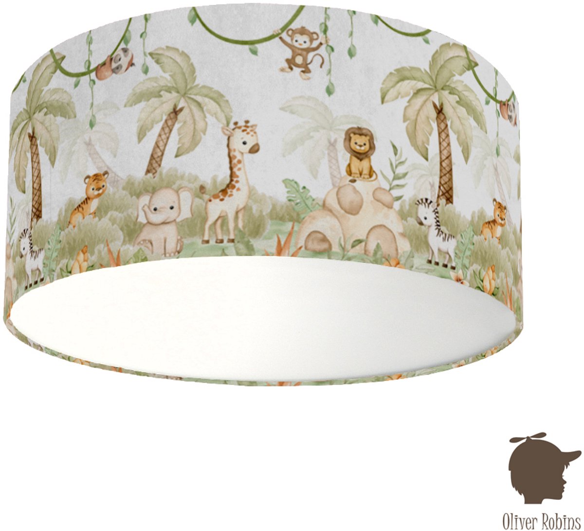 Plafondlamp Savannah Joy Oliver Robins-sfeerverlichting-jungle-dieren-incl diffuser-incl plafondfitting