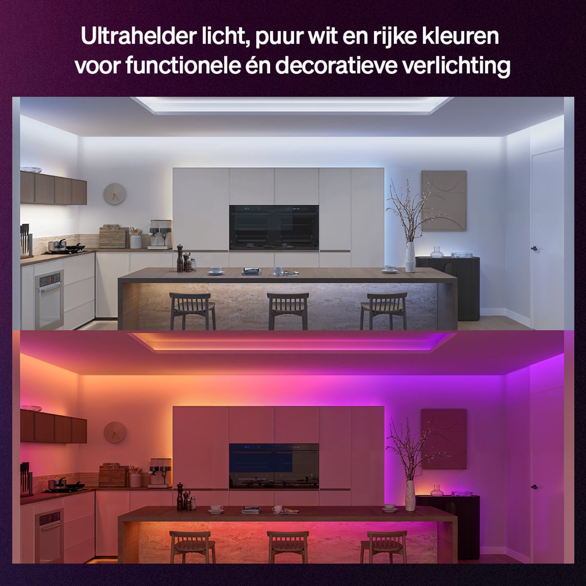 Philips Hue Flux ultraheldere LED strip 3 m, Nauwkeurige kleurovergangen van Chromasync™ Ultrahelder, echt wit licht 2900 lumen — afbeelding 4