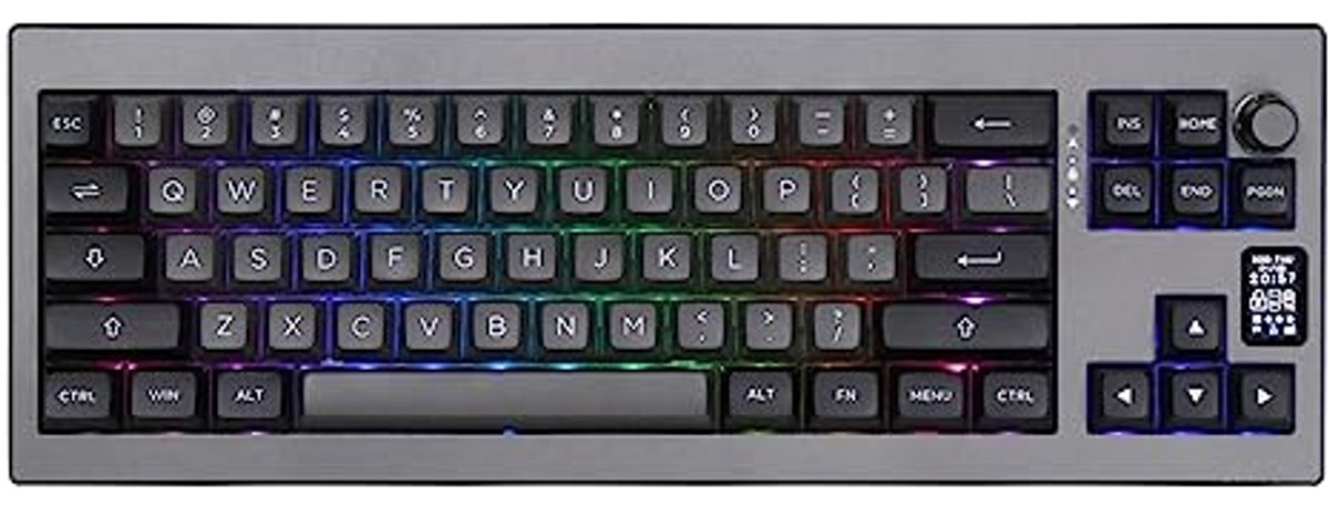 Draadloze Gasket Mechanisch Toetsenbord met RGB Verlichting, Hot Swap en Programmeerbare Modus