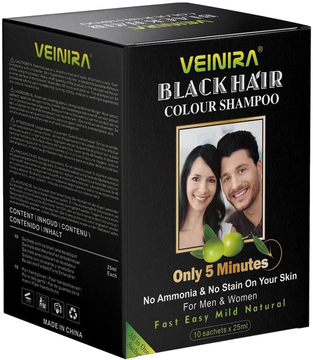Black 2.0 - Hair color shampoo - 10 pakjes a 25ml