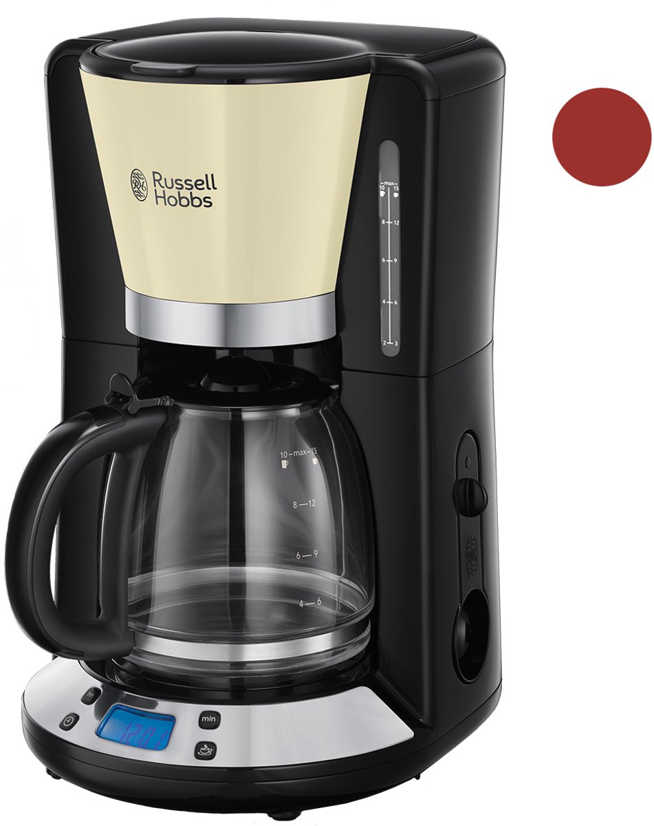 Russell Hobbs 24033-56 Colours Plus+ Koffiezetapparaat met glazen kan - Creme
