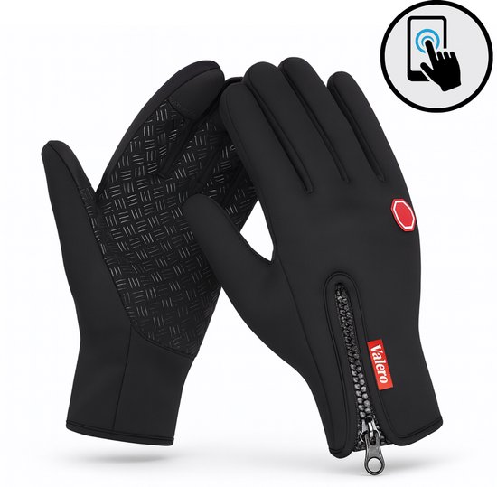 Valero Handschoenen – Waterdicht Winddicht & Warm – Touchscreen – Maat XXL – Unisex – Zwart