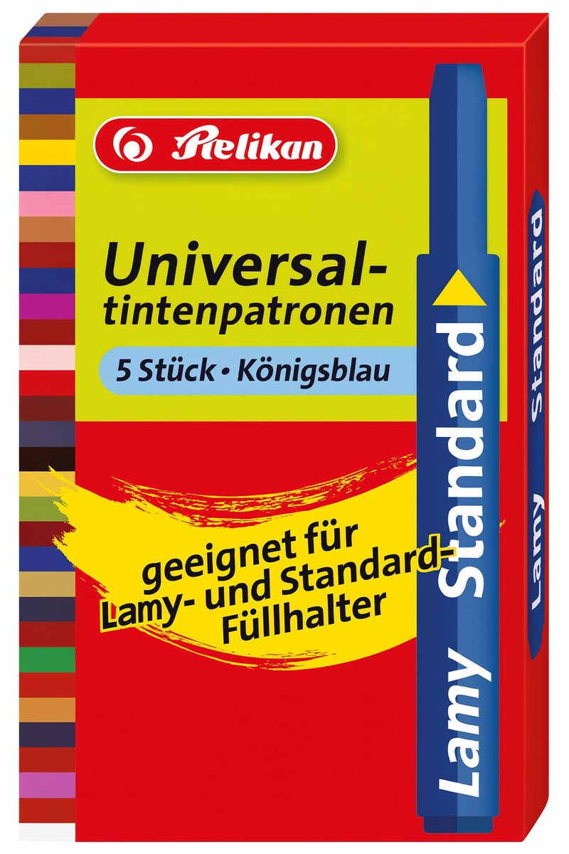Pelikan Herlitz - Inktpatronen Koningsblauw - Universeel - 5 stuks