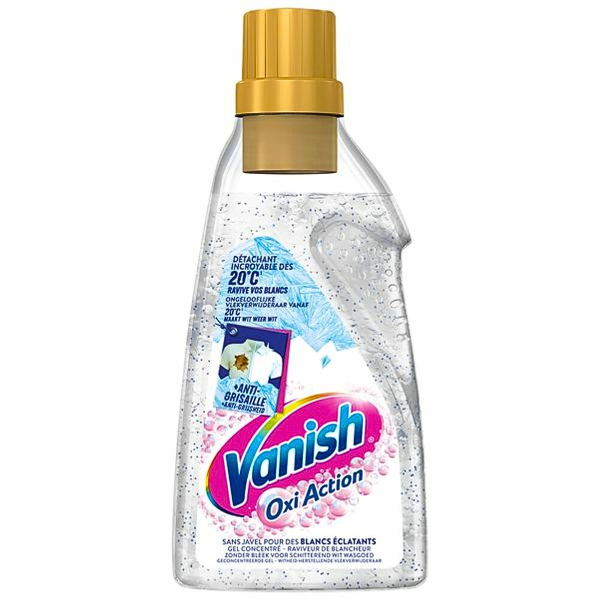 Vanish - Vlekverwijderaar - Oxi Action Booster Gel Whitening - Voor Witte Was - 750 ml - 1 stuk