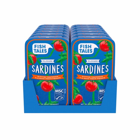 Fish Tales - Sardines - 12 pack - Pittige tomatensaus - MSC