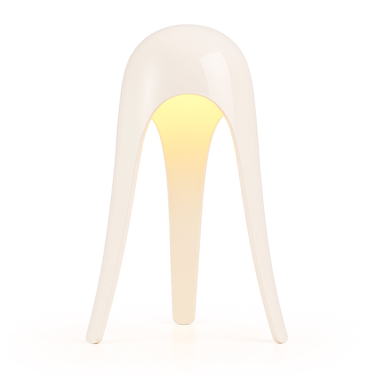 OMNIEXA Tafellamp - Crème Wit – Dimbaar & Draadloos – Oplaadbare LED Designlamp – Luxe Tafellamp voor Woonkamer, Slaapkamer of Bureau