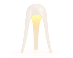 OMNIEXA Tafellamp - Crème Wit – Dimbaar & Draadloos – Oplaadbare LED Designlamp – Luxe Tafellamp voor Woonkamer, Slaapkamer of Bureau