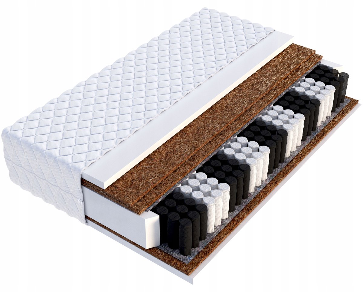 Pocketvering Matras Super Hard 3x Kokos H4/H5 100x200cm